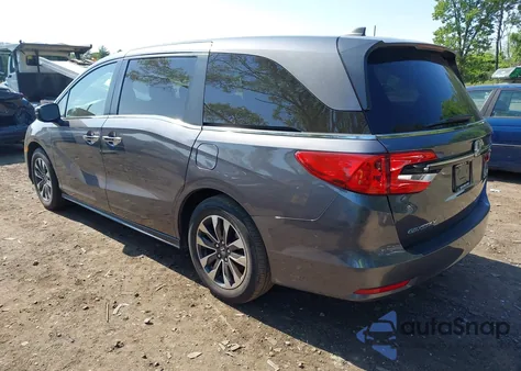 2021 Honda Odyssey Ex-L from USA, damaged, VIN 5FNRL6H71MB019599
